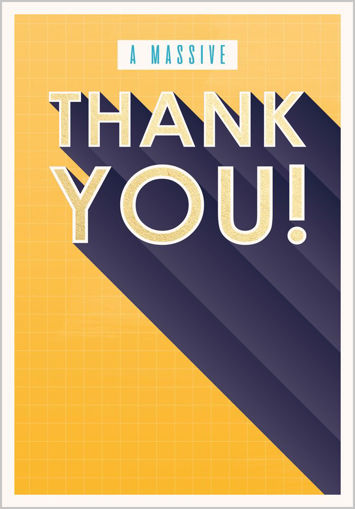 Picture of MASSIVE THANKYOU CARD